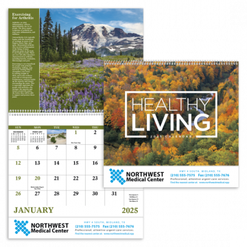 Healthy Living Wall Calendar - Spiral